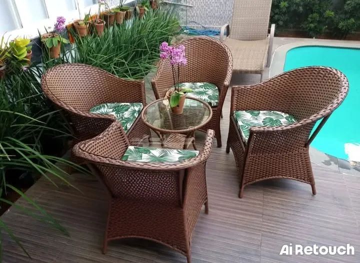 Jogo de Mesa e Cadeiras para Área Externa - Foto 2