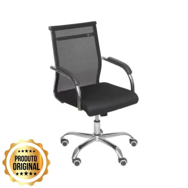 Cadeira Diretor Dubai Tela Mesh Cromada Ergonômica Giratória Super Confortável 31020 - Foto 2
