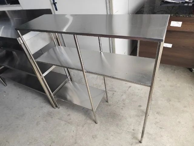 Estante inox câmara 1,10×0,50×1,80 4 prateleiras reforçada  - Foto 3