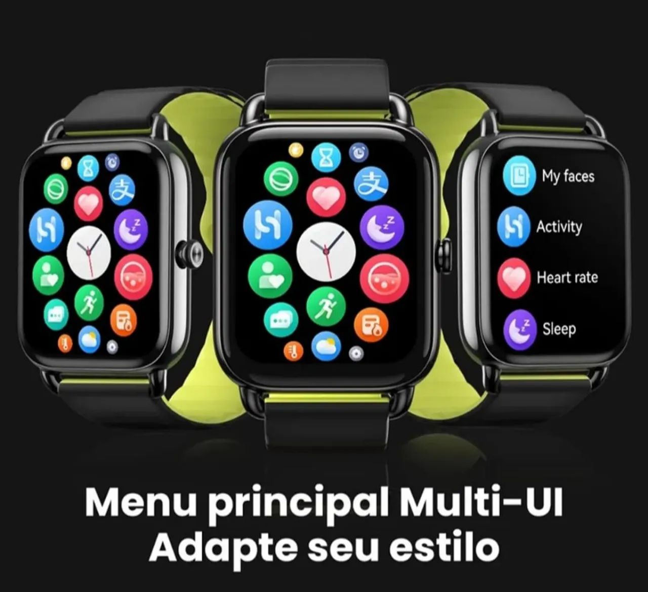 Relógio Smartwatch Haylou Rs4 Plus Tela 1.78 Pol. Preto Preto Imã Preto Preto - Foto 3