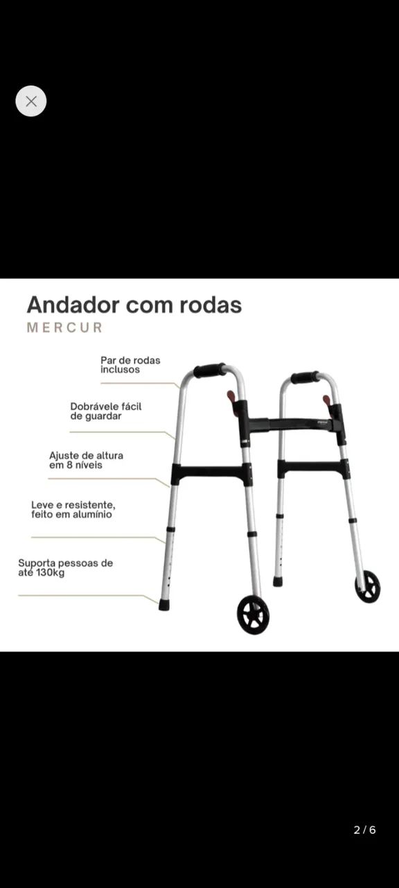 Andador com rodas - Foto 3