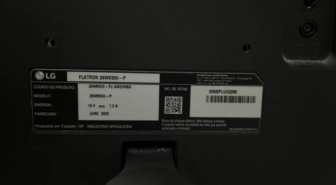Monitor LG UltraWide 29" 29WK500-P ? Para Conserto ou Retirada de Peças  - Foto 4