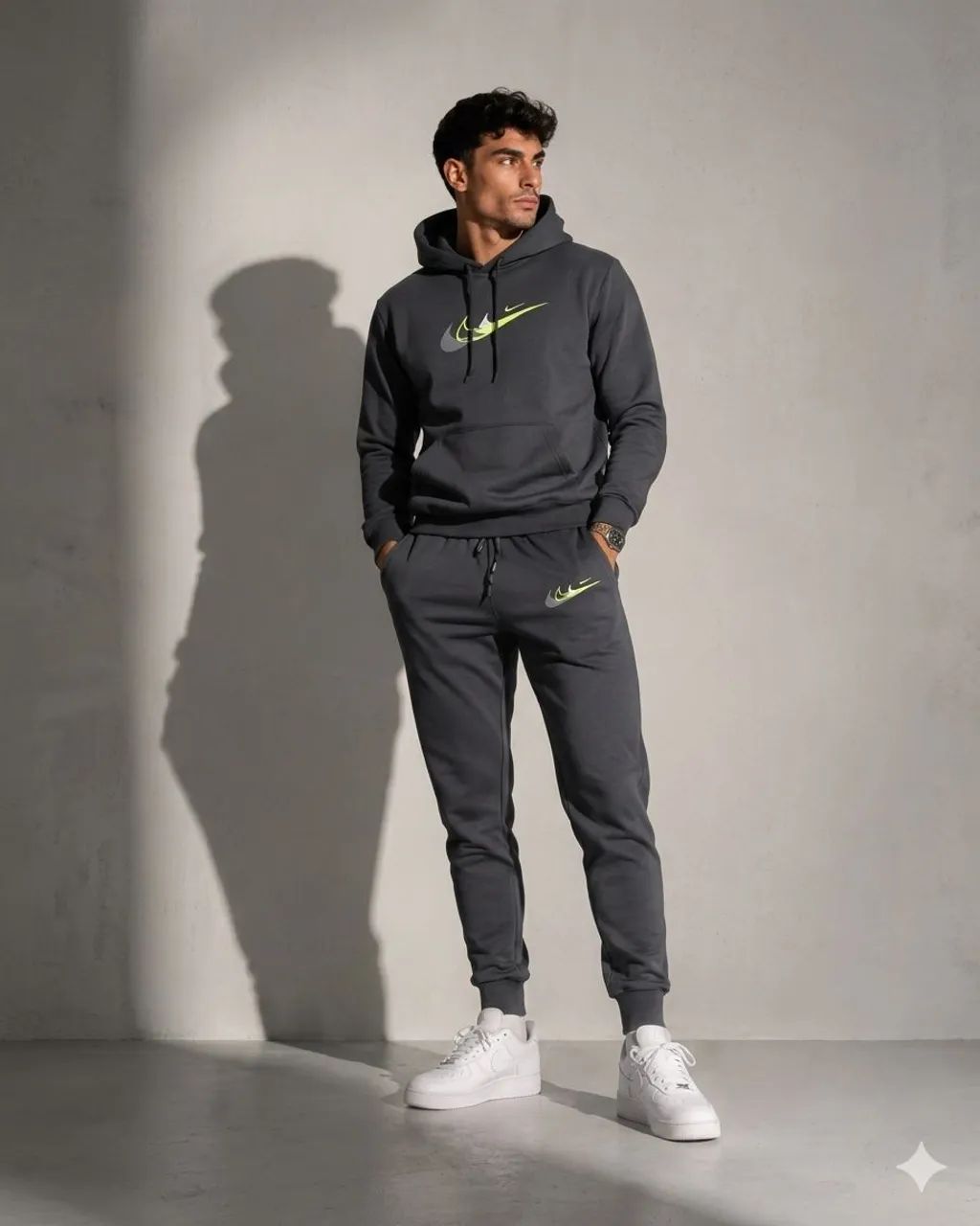 Conjunto moletom masculino Nike , preto,azul, chumbo  - Foto 3