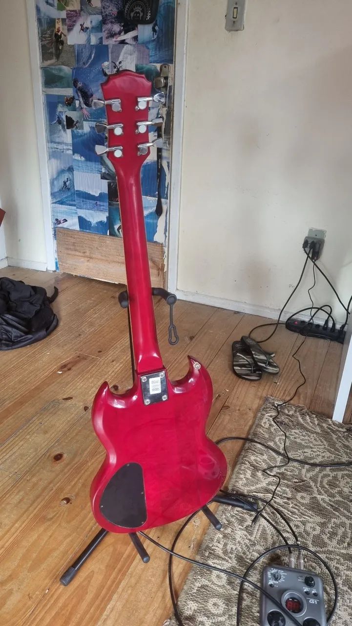 Guitarra dolphi SG Vermelha - Foto 4