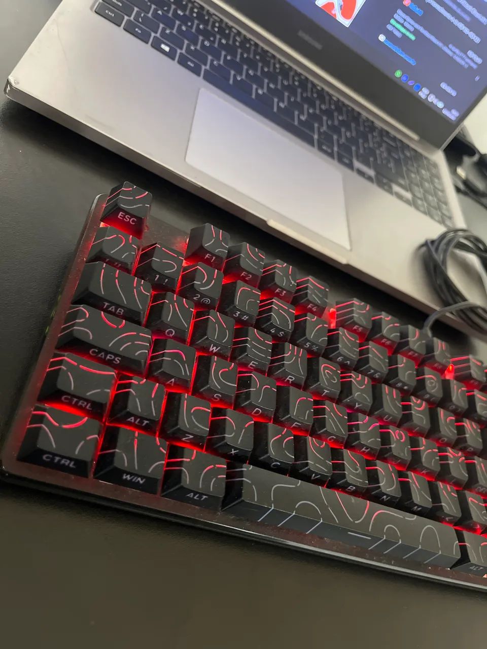 Teclado Mecânico T Dagger Bora c/ Keycaps - Foto 2