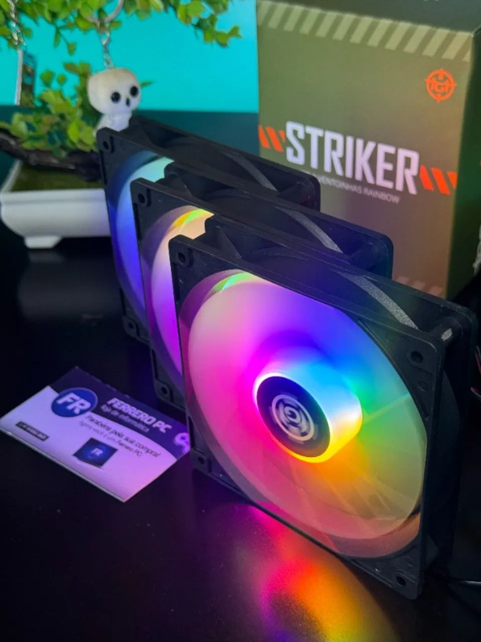 Kit 5 Fans Rainbow TGT 120mm