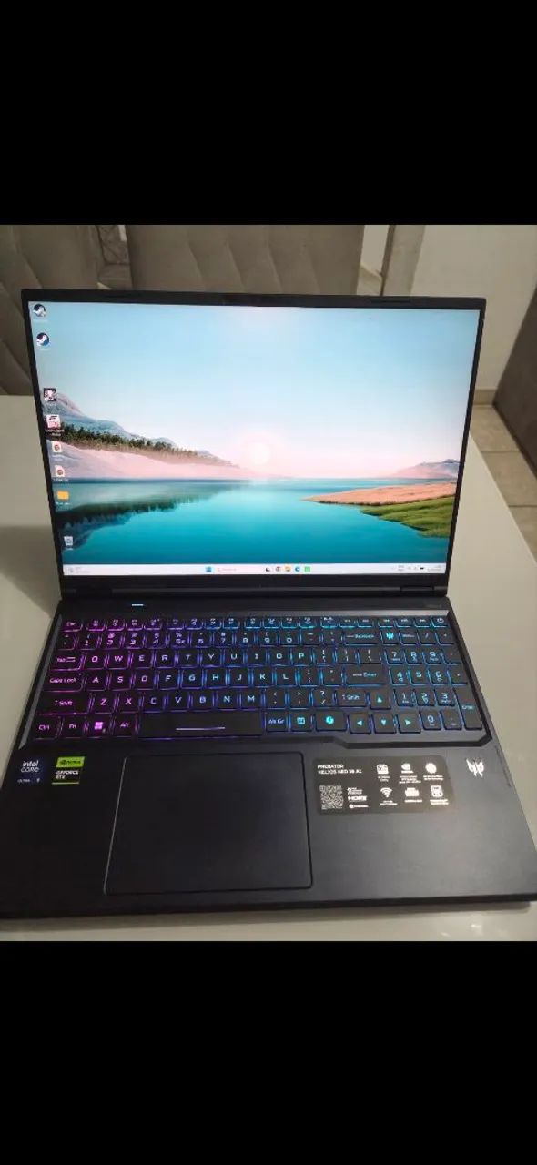 Notebook GAMER RTX5070Ti Intel ultra 9