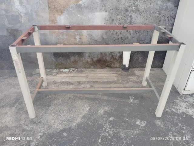 Mesa/Bancada de Aço Reforçada