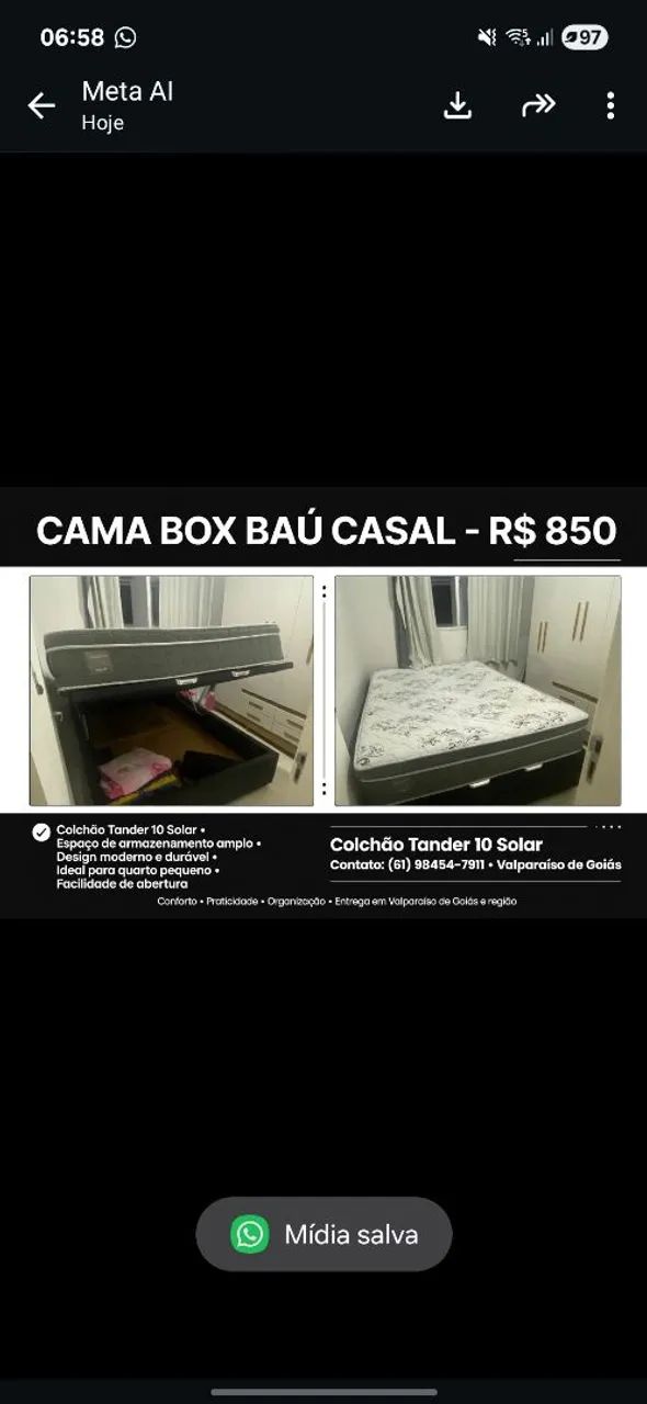 CAMA BOX BAÚ 