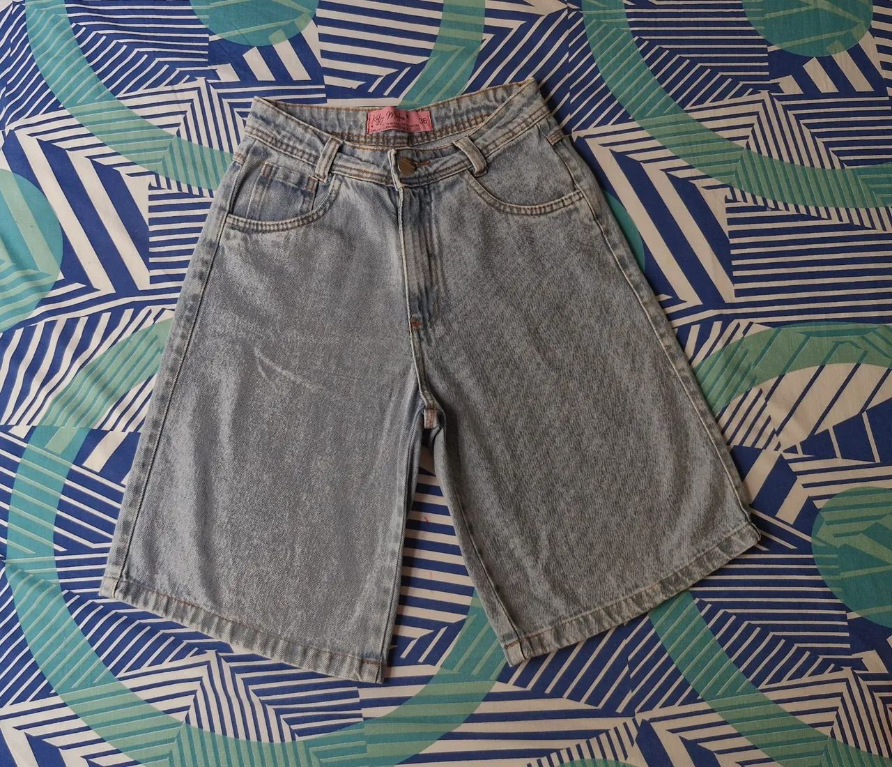 Bermuda Jeans Feminina 