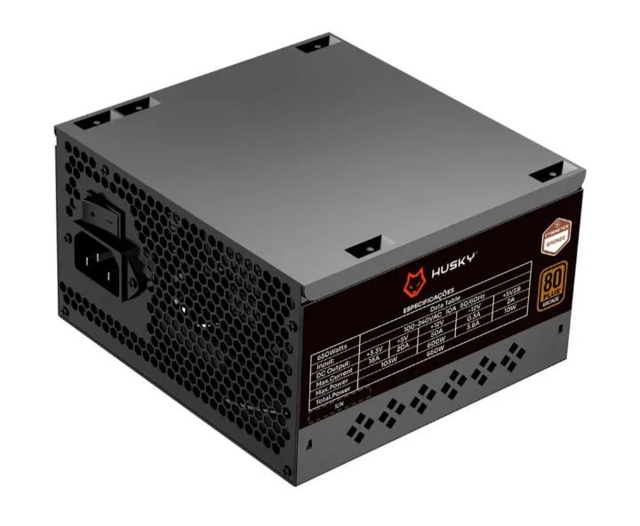 FONTE HUSKY 650 80plus