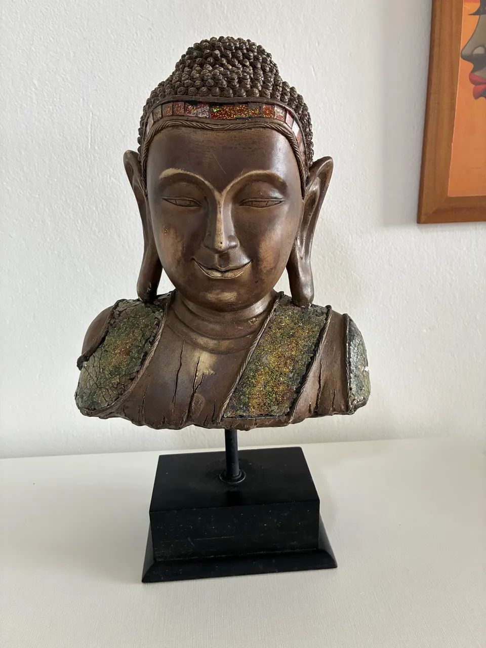 Busto de Buda em resina 