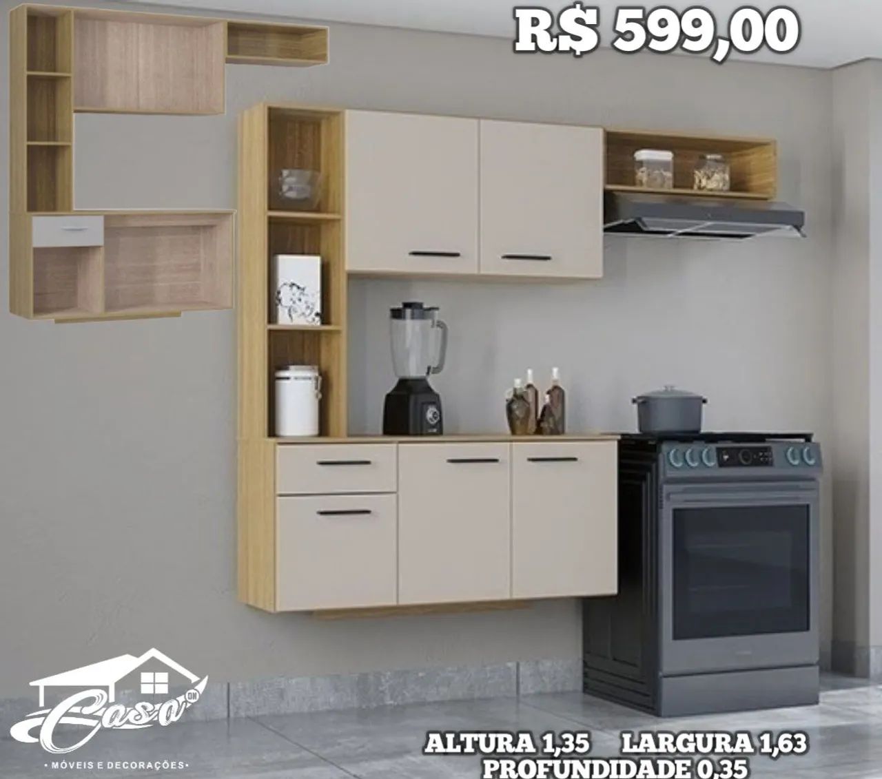 COZINHA PEQUENA R$ 599,00 - Foto 3