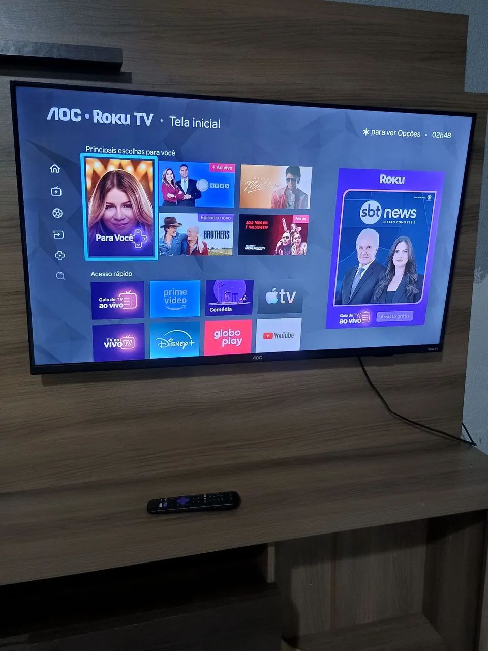 Tv 43" AOC Roku smart - Foto 2