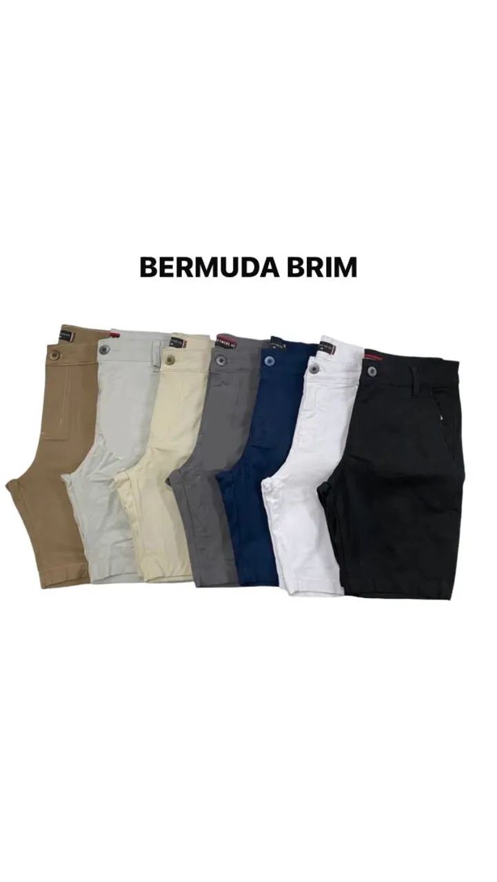 Bermudas brim c/ lycra 