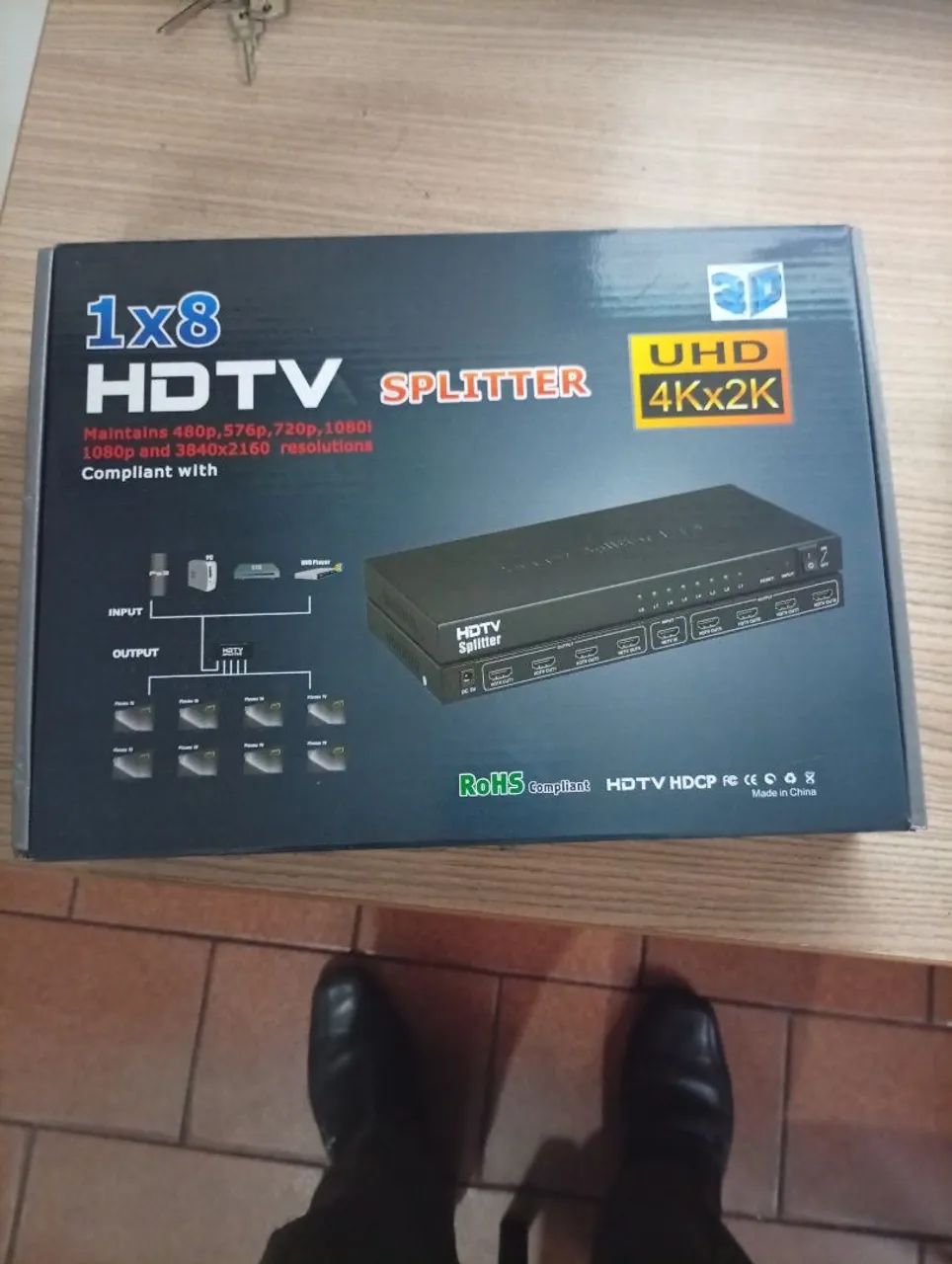 Switch HDMI HDTV Splinter 1x8 4k