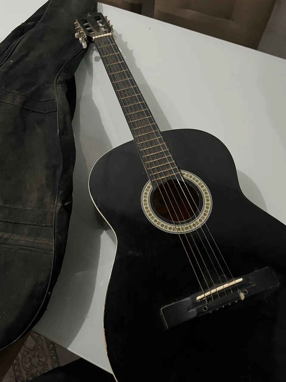 Violão preto + capa  - Foto 2