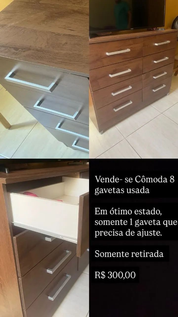 Cômoda 8 Gavetas