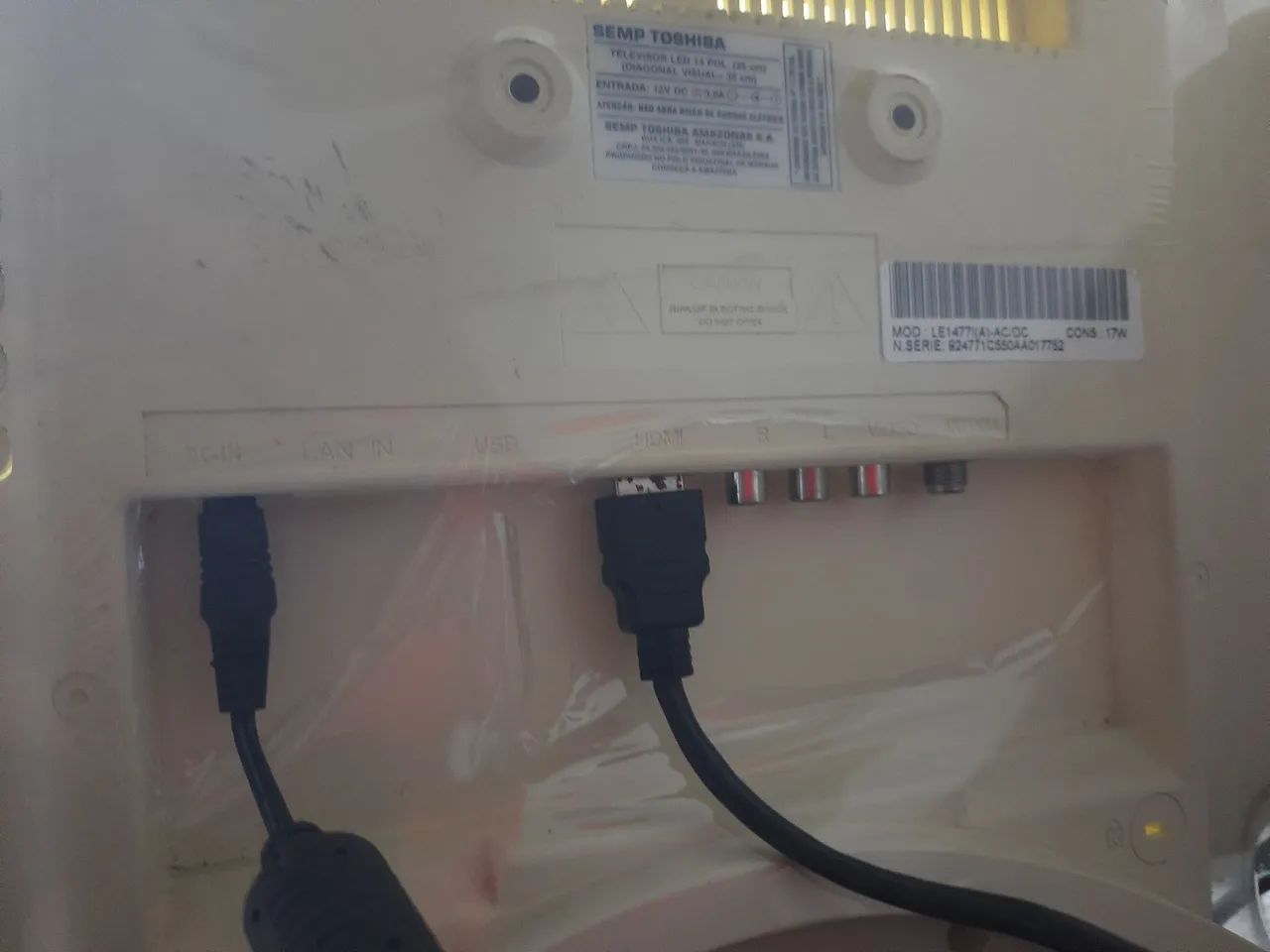 Tv semp 14 polegadas LCD ( ótimo estado) - Foto 4