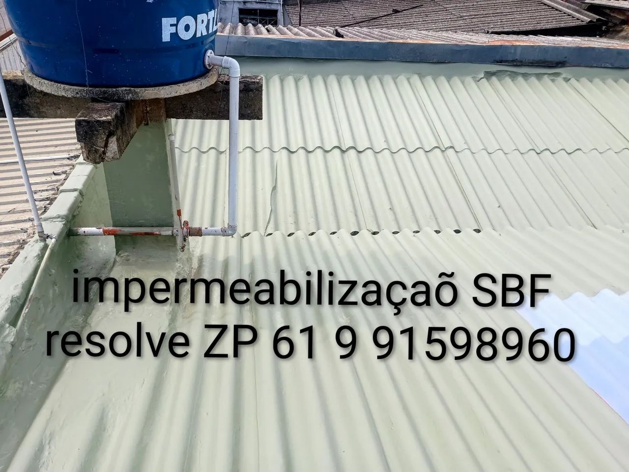 Impermeabilização SBF resolve qualquer tipos de telhados  - Foto 4