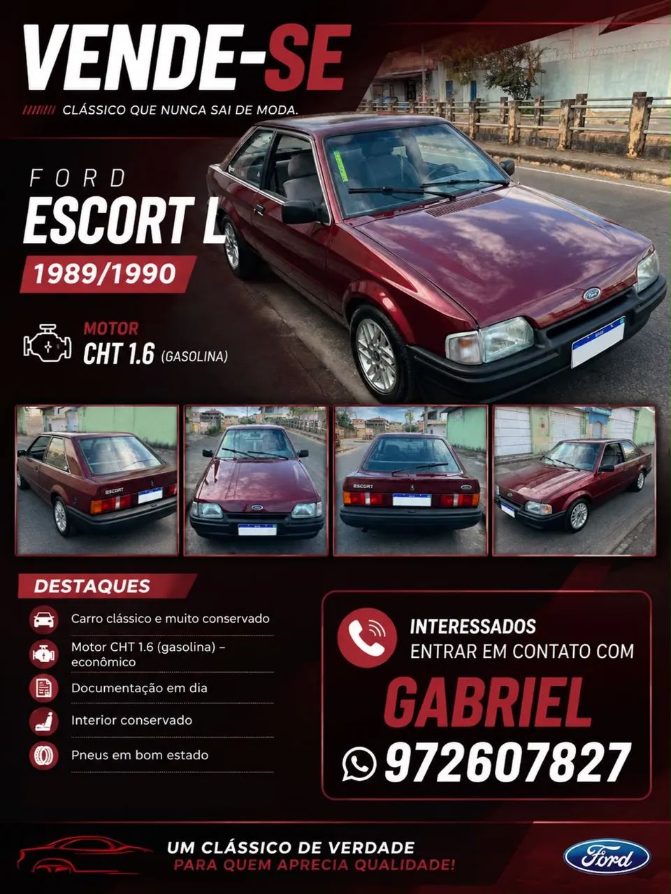 Ford Escort L/lx 1.6 1989