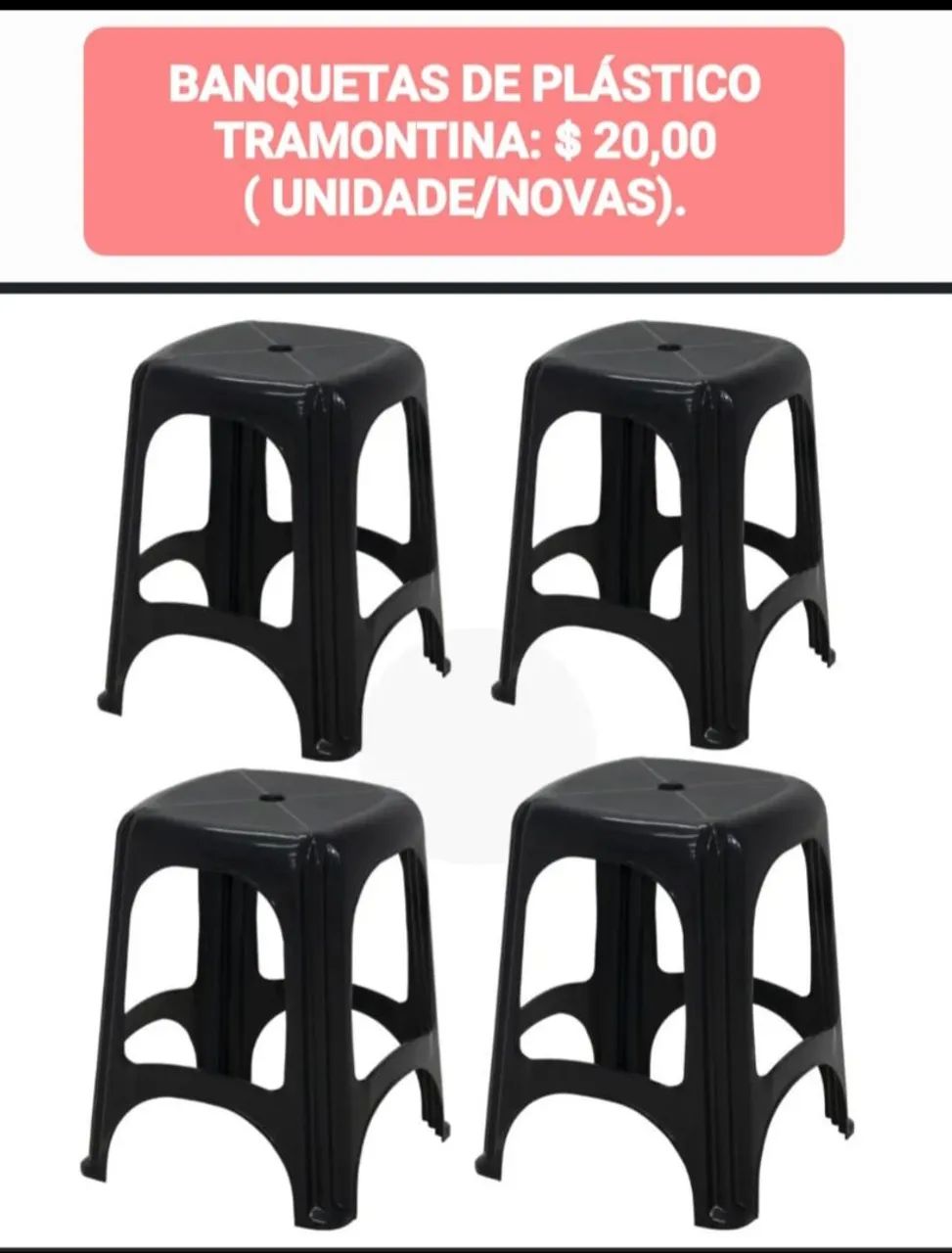 BANQUETAS DE PLÁSTICO TRAMONTINA 