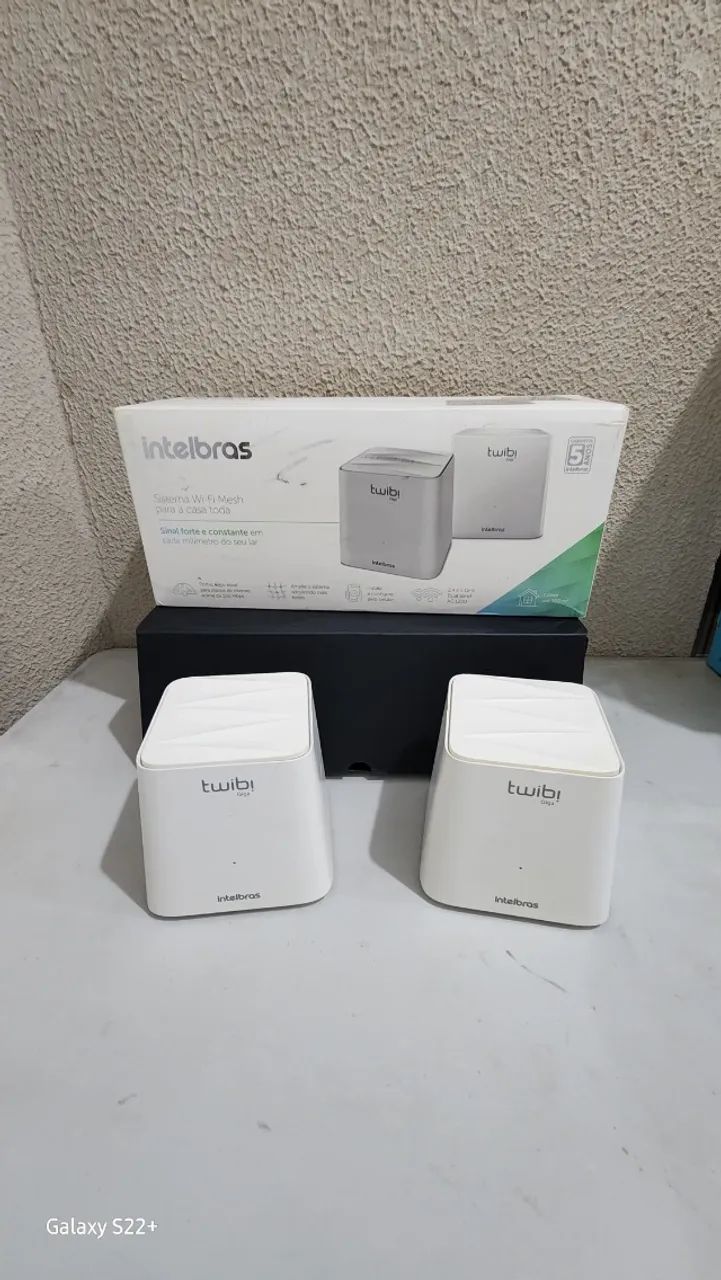 Mesh Intelbras Twibi Giga (Kit 2 Unidades) Portas Gigabit