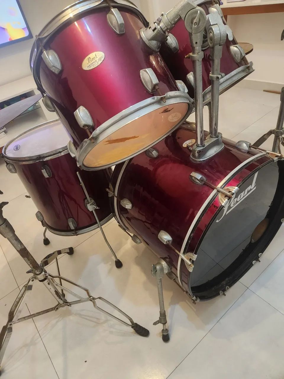 Bateria Pearl Soundcheck 