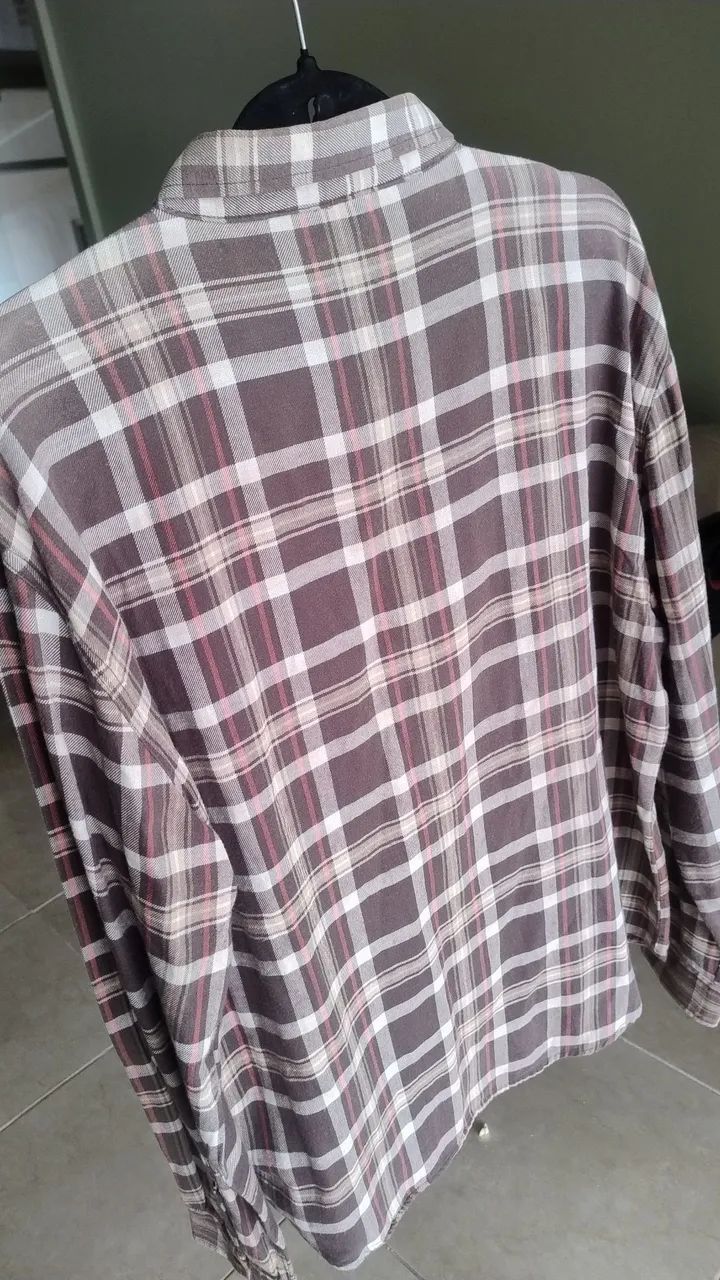 Camisa de botão masculina Hering GG - Foto 2