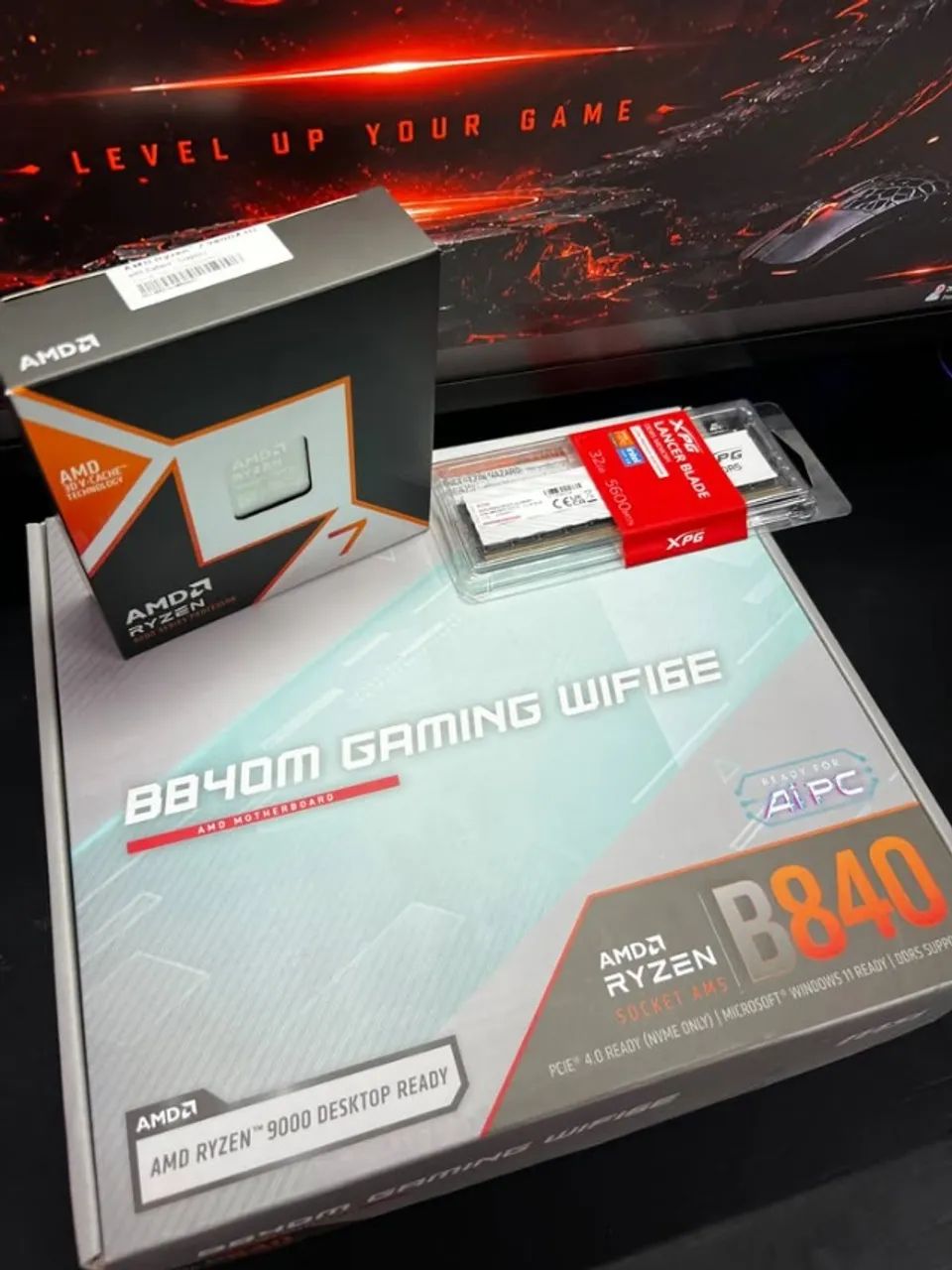 Kit Upgrade DDR5 Ryzen 9800x3d, 32GB ram, e B840m wifi - NOVO