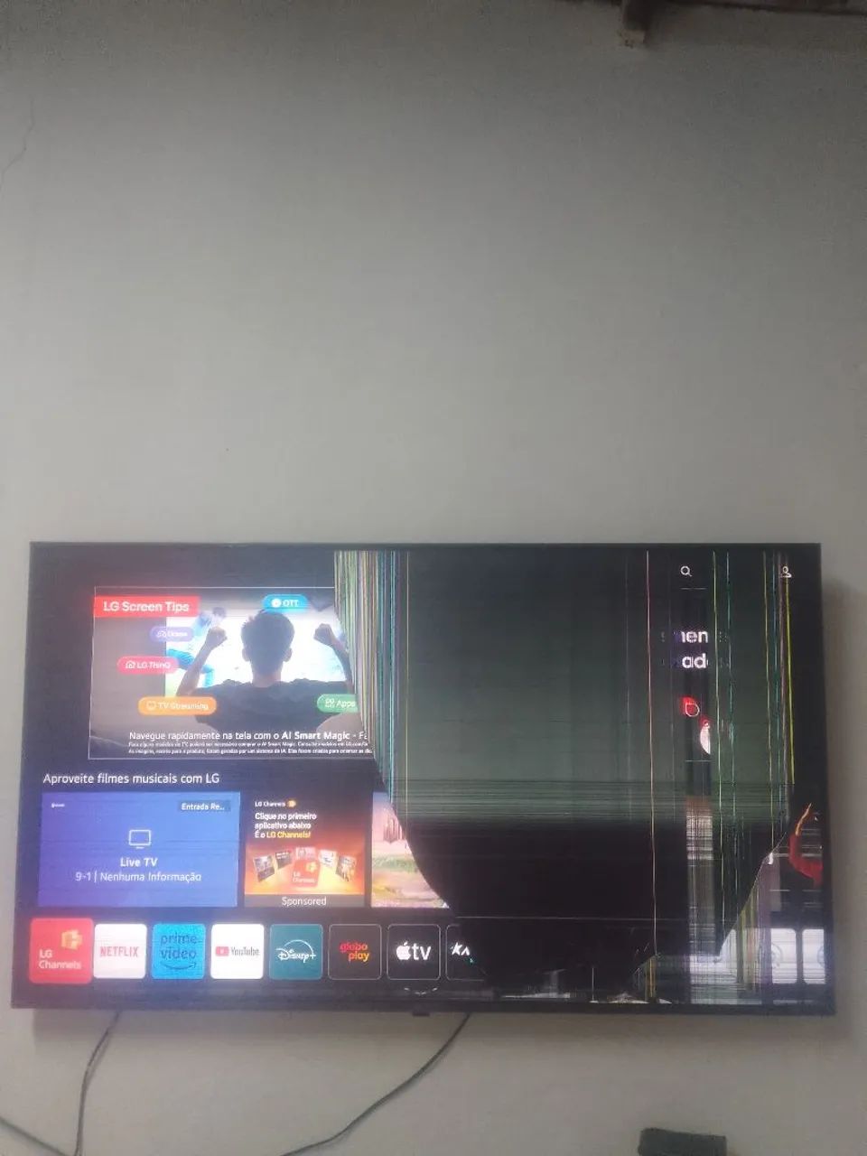 Tv lg 50 polegadas com defeito na tela  - Foto 4