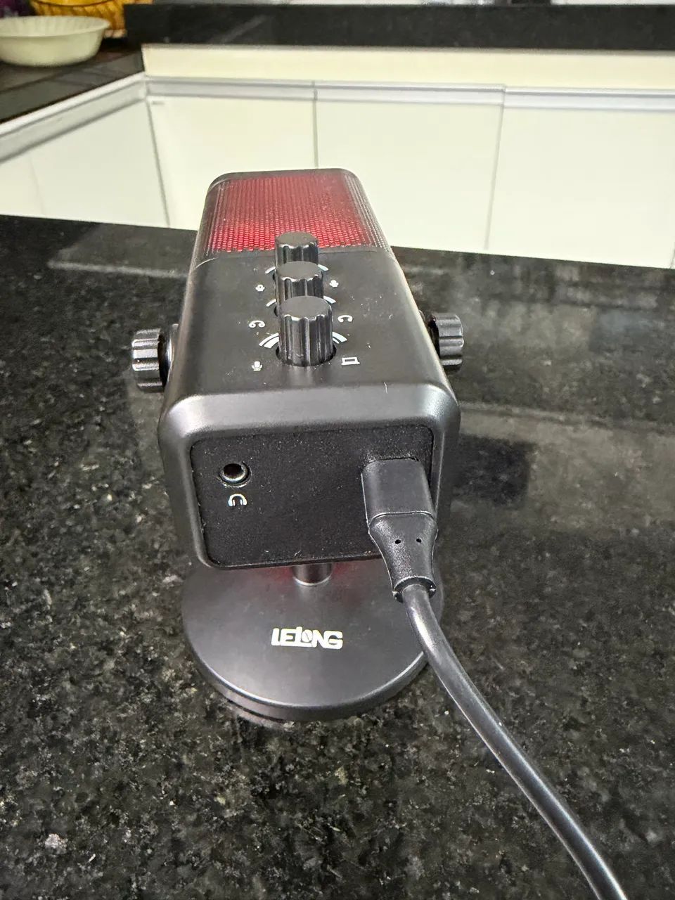 microfone condensador luz rgb  - Foto 5