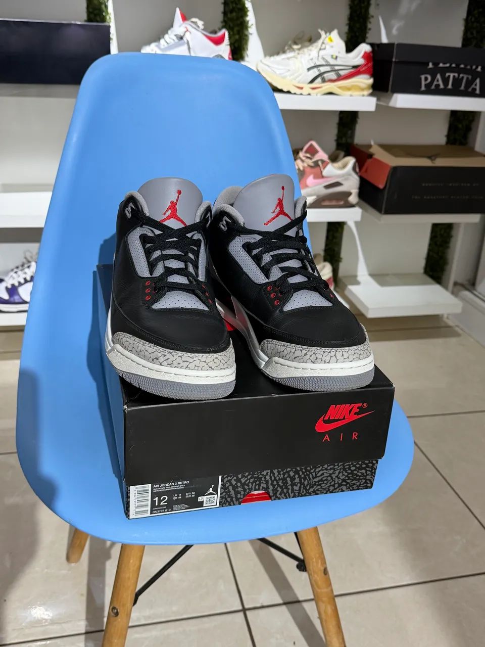 Air Jordan 3 Black Cement  - Foto 2