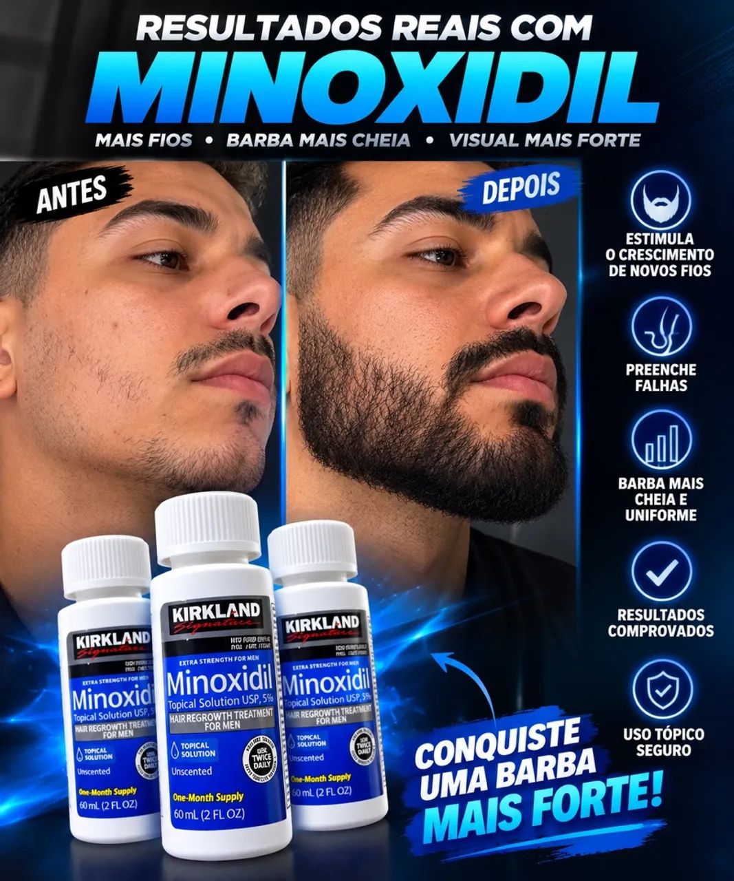 Loção para crescimento de barba  - Foto 2
