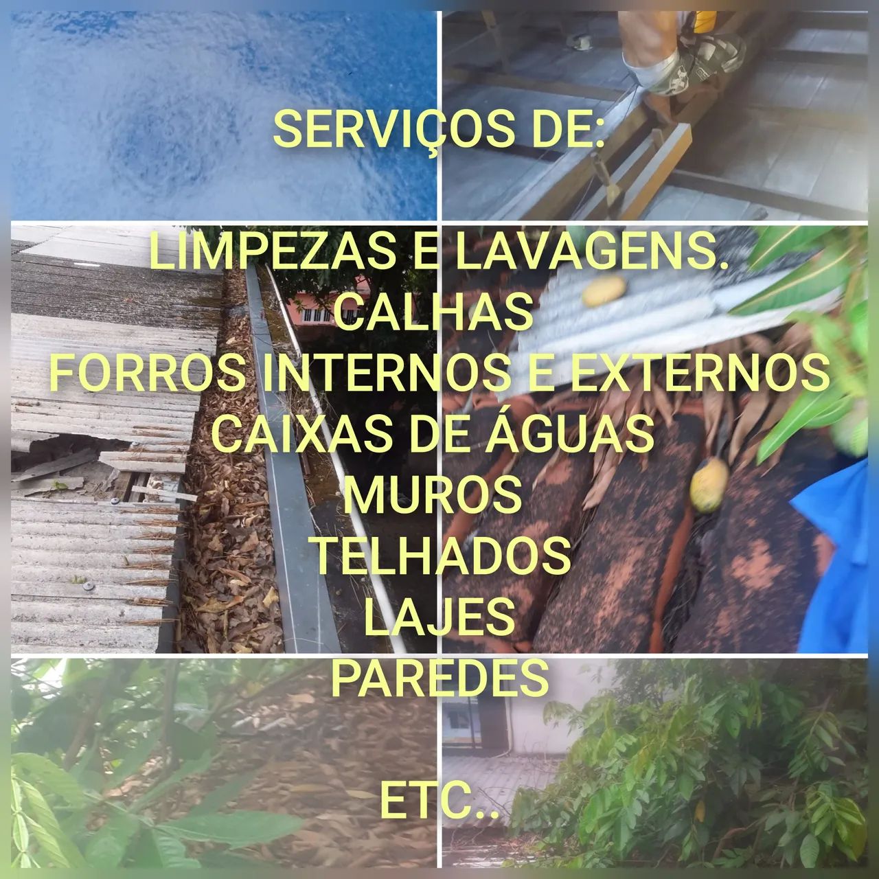 LIMPEZAS E LAVAGENS.