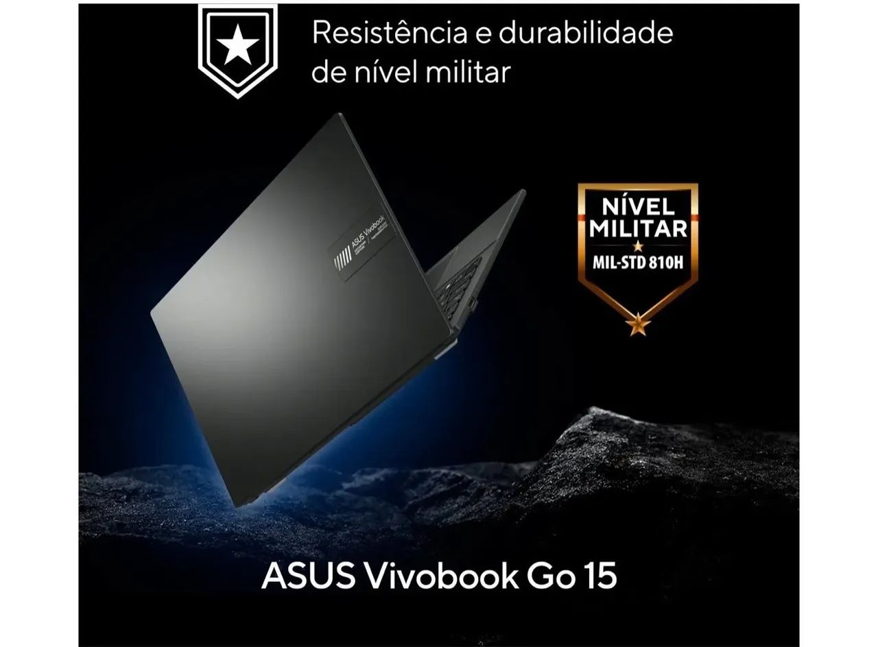 Notebook ASUS Vivobook Go 15 512 GB PRETO - Foto 3