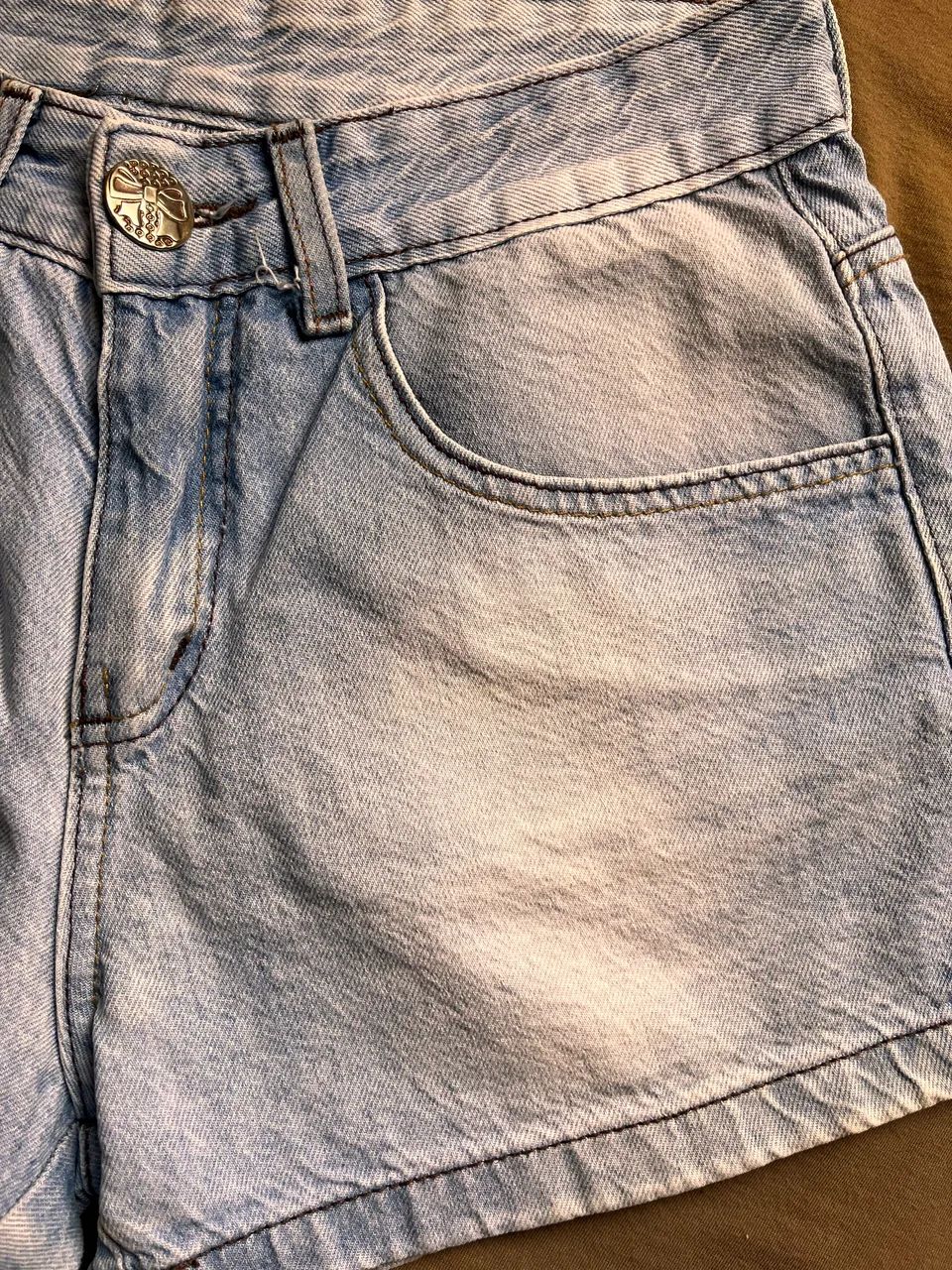 Short jeans feminino - tamanho 38 - Foto 2