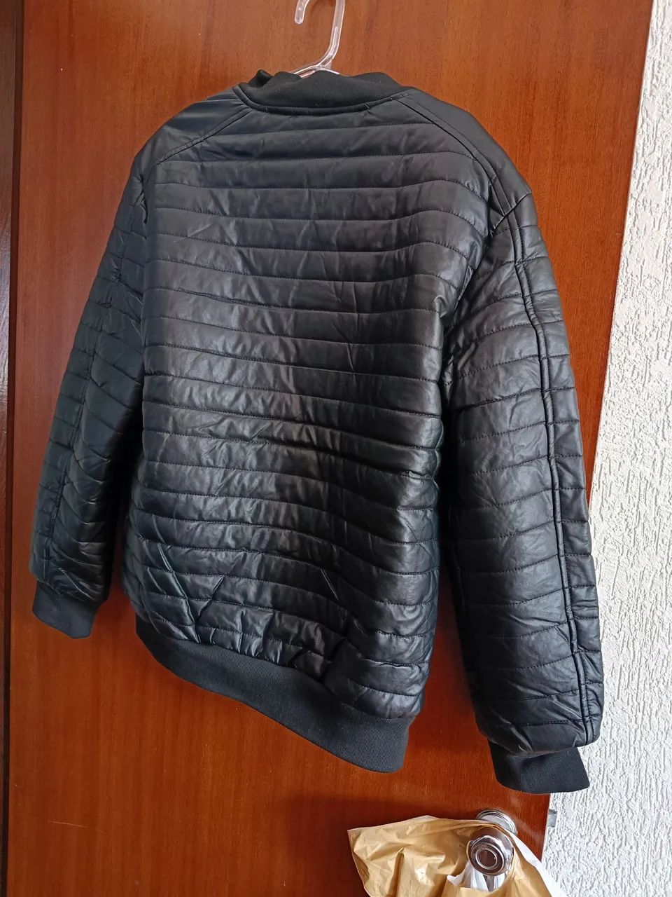 Jaqueta Kitsch de Couro Ecológico Bomber G - Foto 3