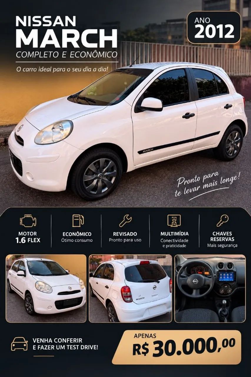 Nissan March S 1.6 16V FLEX 2012