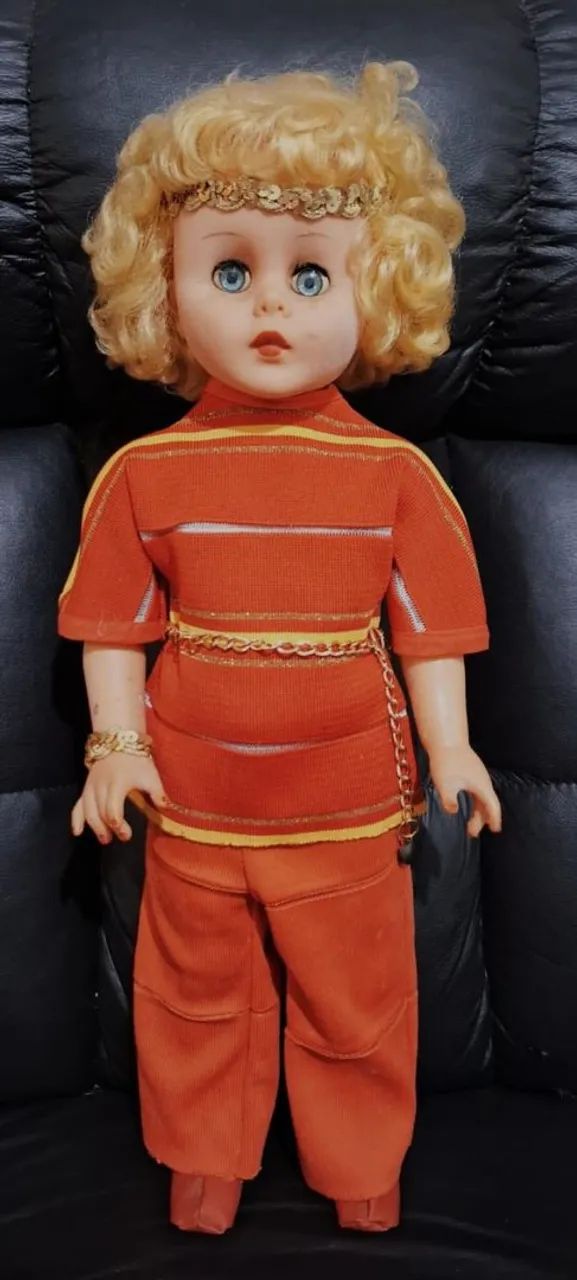 Boneca antiga marca atma 55 cm - Foto 2