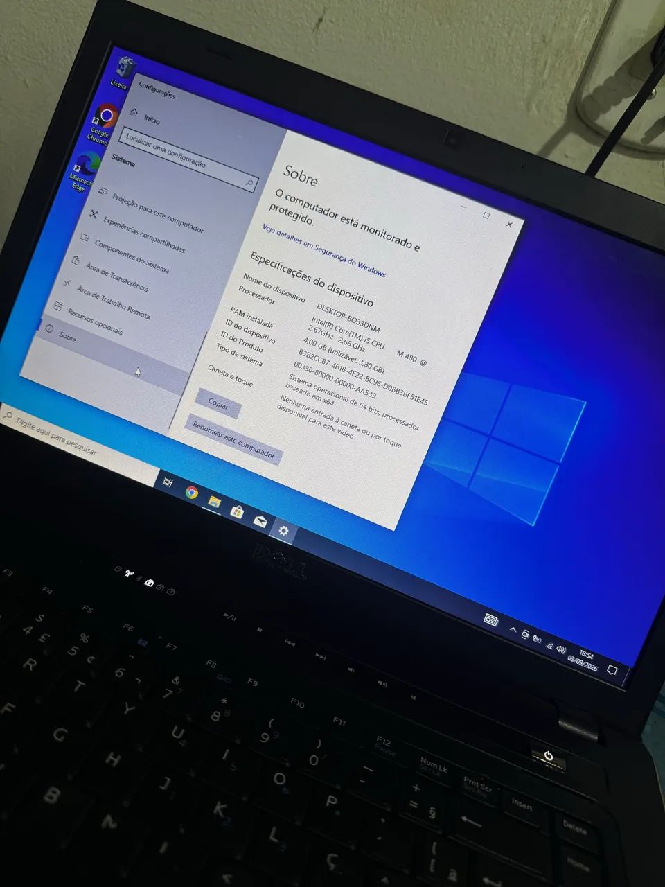 Notebok Dell vostron 3500 ssd 250 GB - Foto 2