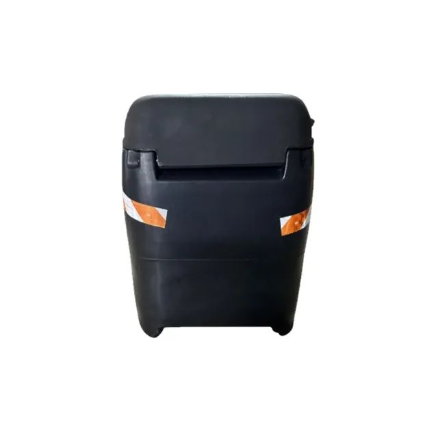 Baú Para Moto 110l Preto Resiplastic + Colete De Brinde - Foto 5