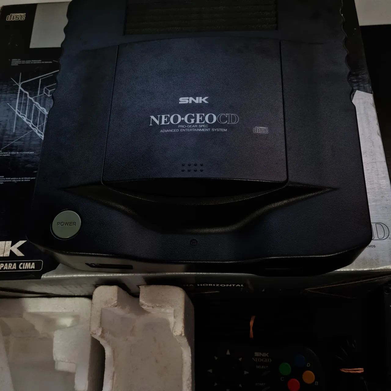 Neo GeoCD caixa original 2 controles  - Foto 2