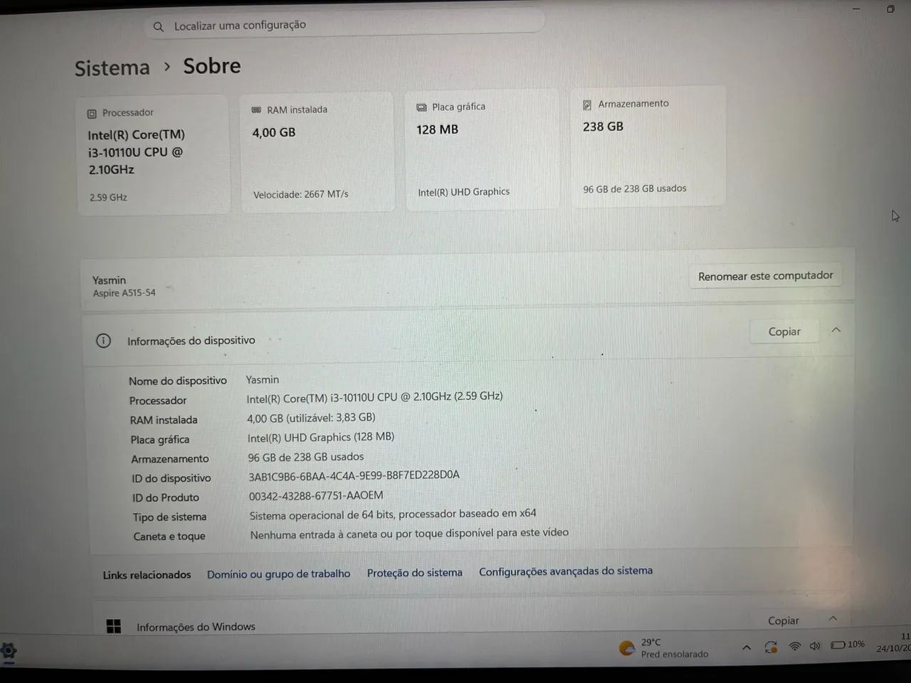 Notebook Acer Aspire 5 A515-54. - Foto 5