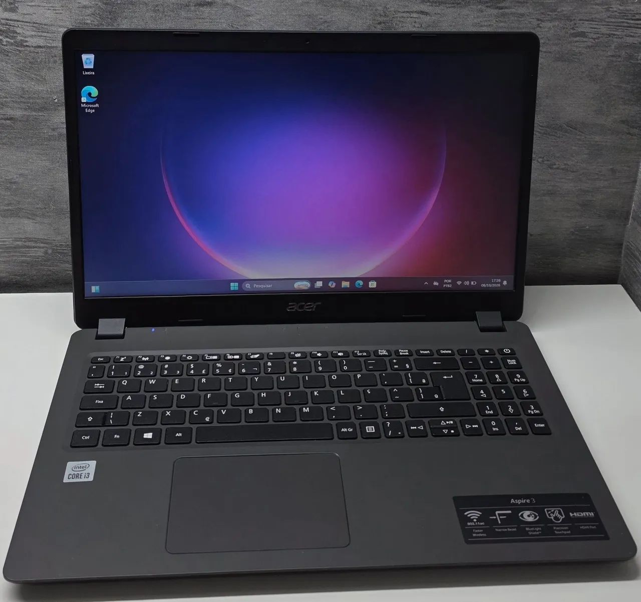 Notebook i3 10° geração 8gb ram/SSD 256gb
