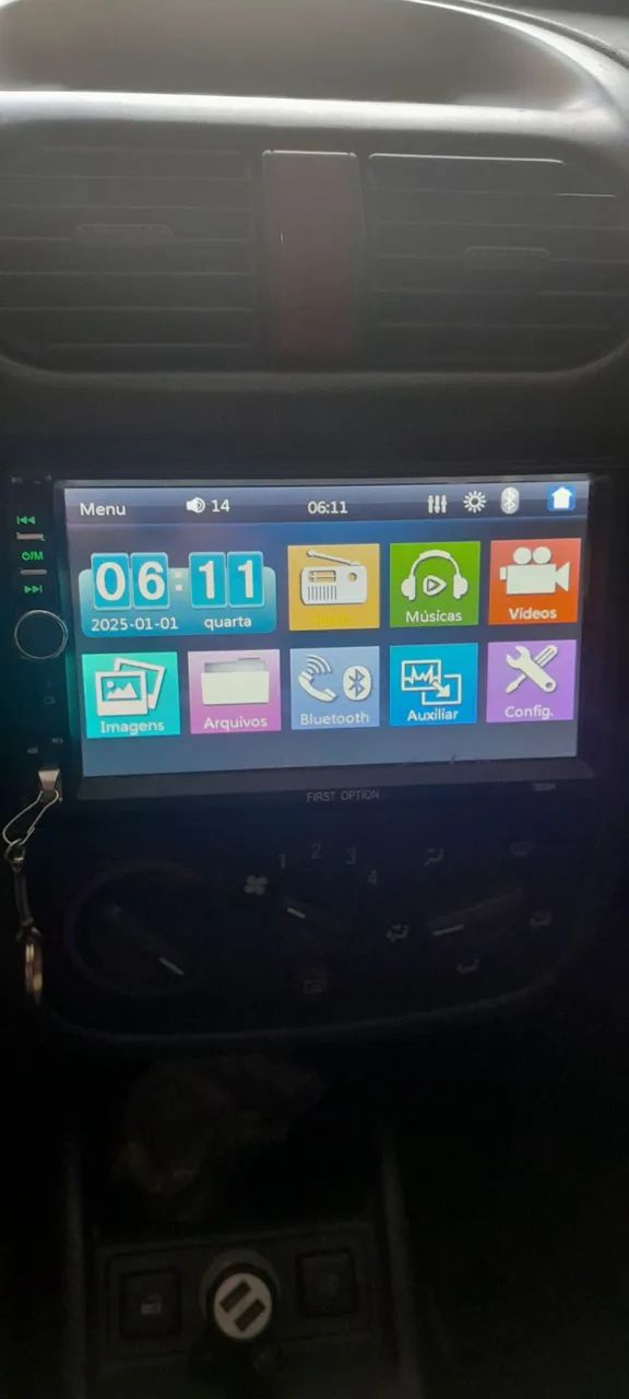 Multimídia som automotivo emparelhamento Bluetooth 