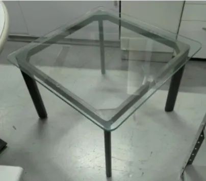 Mesa de centro de vidro e estrutura de ferro   - Foto 3