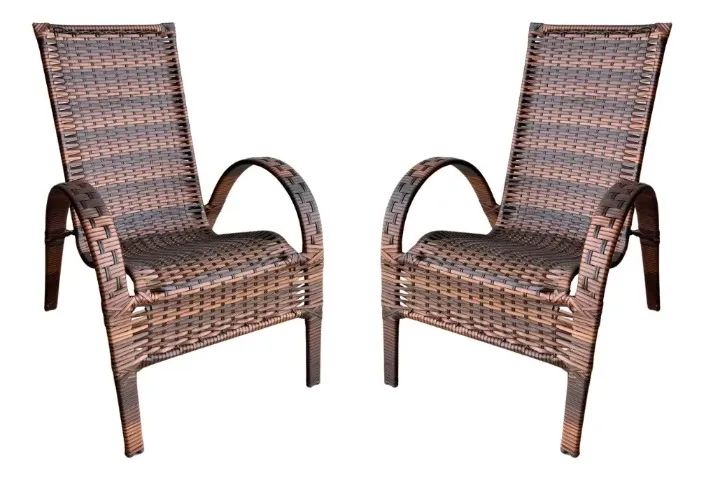 KIT 2 CADEIRAS JUNCO, COM ALMOFADAS FUTON - Foto 2