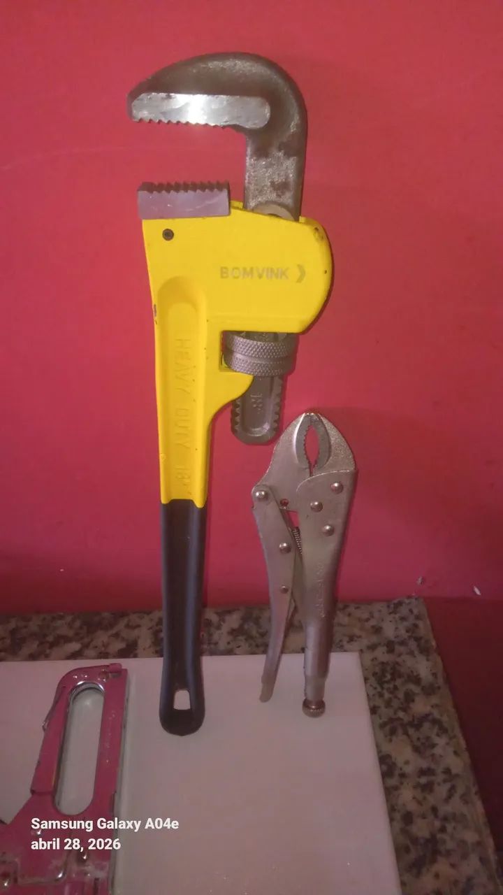 Pipe Wrench and Compression Pliers