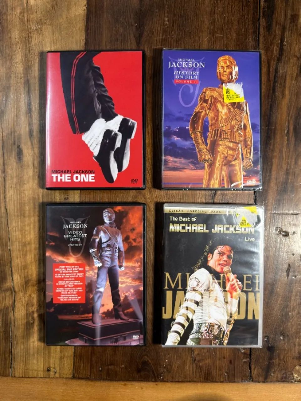 Coleção Michael Jackson - 4 DVDs - 2 Lacrados - CDs, DVDs etc